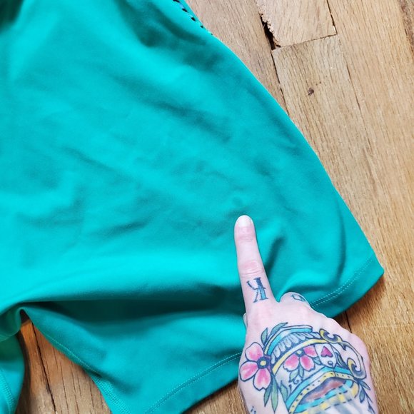 NIKE One Rainbow Ladder Women's 7" Shorts In Neptune Green Women's Size 1X - Picture 5 of 7